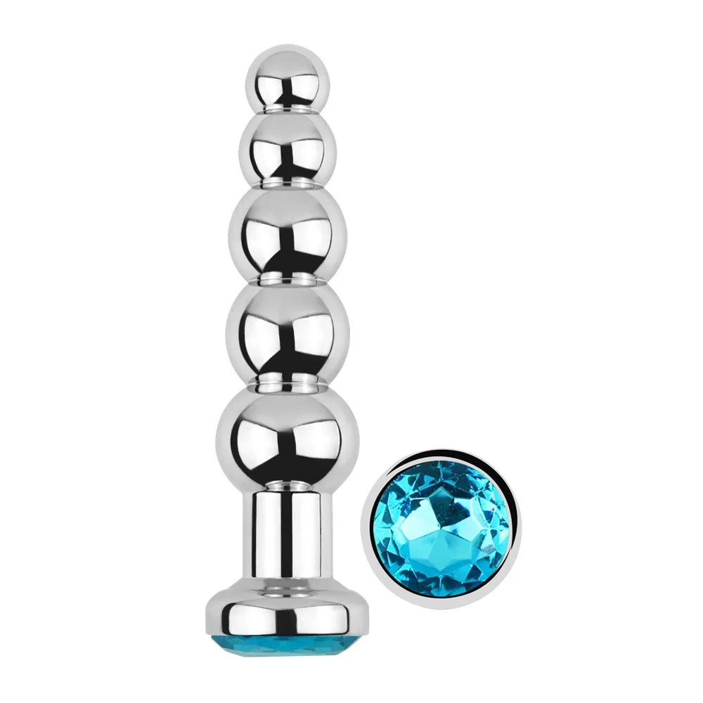 5-Ball Stainless Steel Beaded Anal Plug