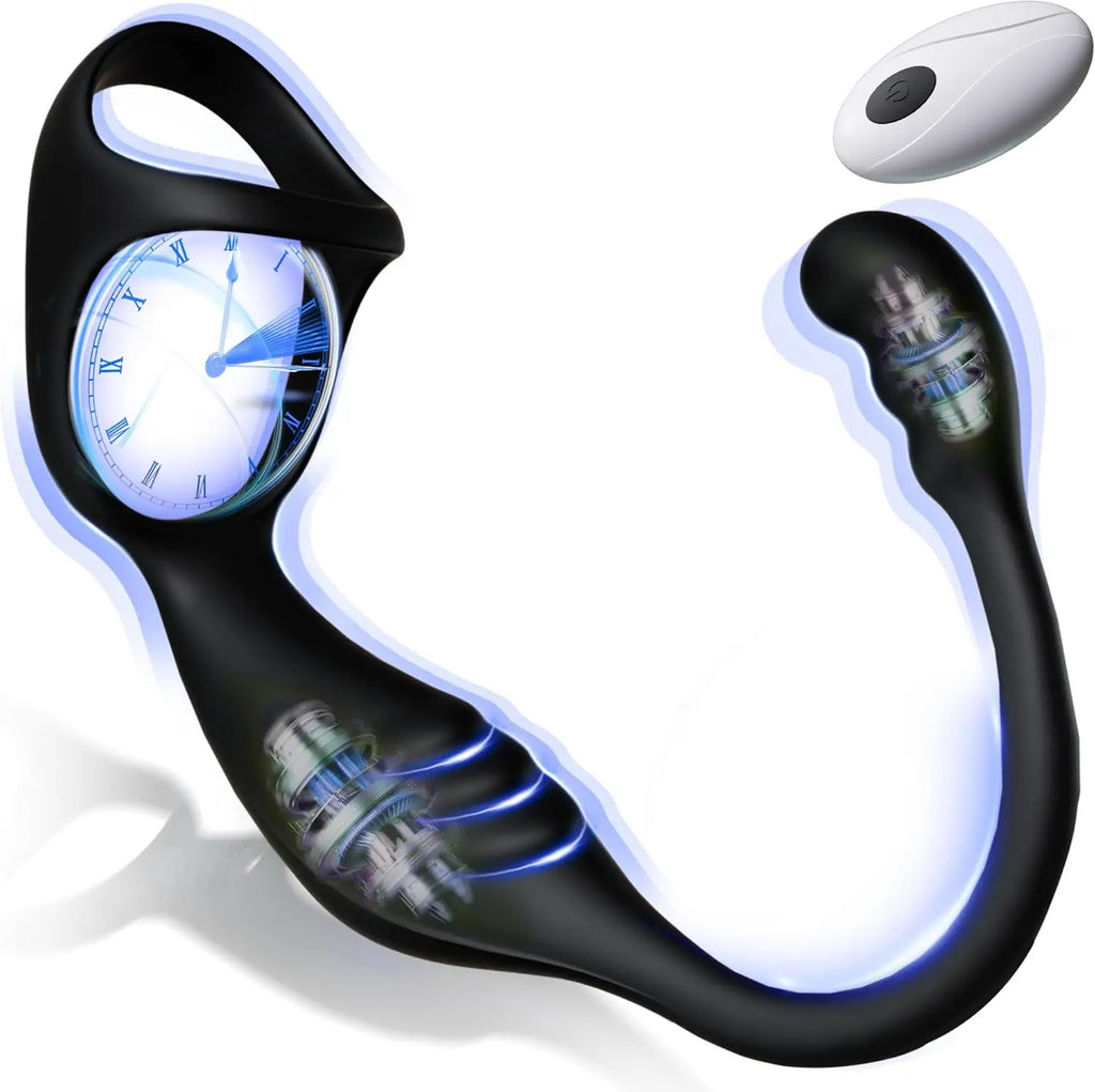 Remote-Control Prostate Massager with Vibrating Ring