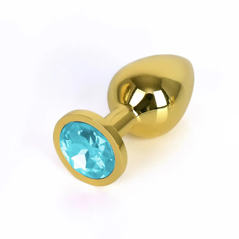 3-Piece Diamond-Base Metal Anal Plug Set