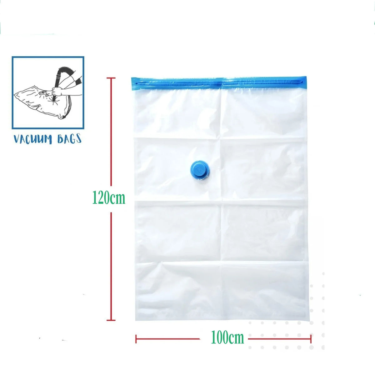 Vacuum Seal Storage Bags for Clothes & Comforters