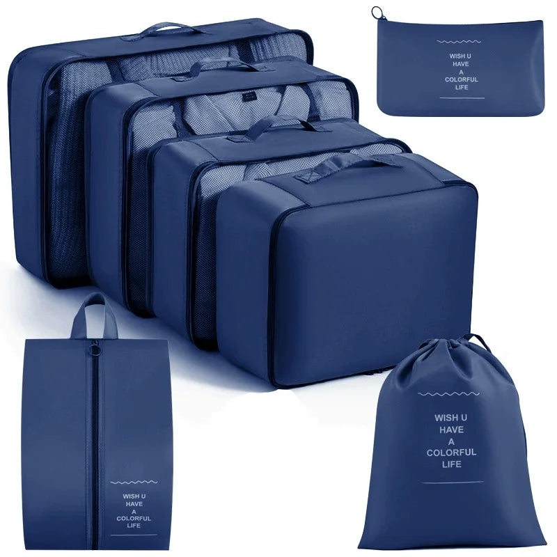 Travel Packing Cube Set for Clothes & Shoes