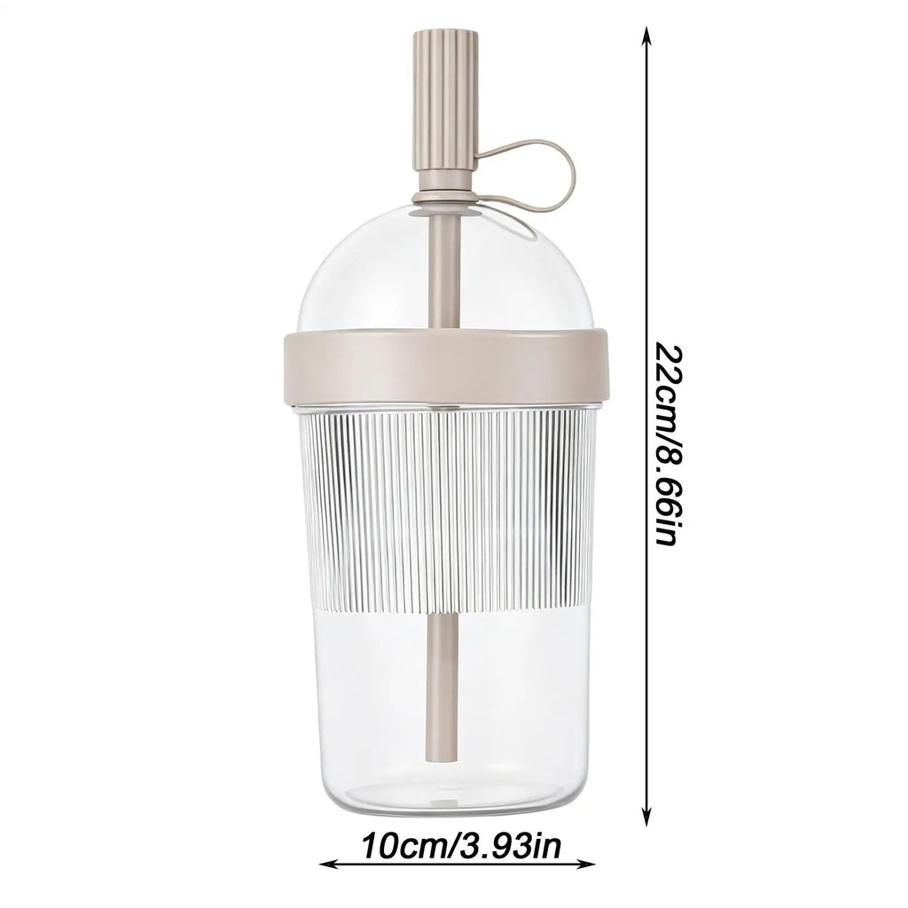 17 oz Reusable Coffee Tumbler with Lid & Straw