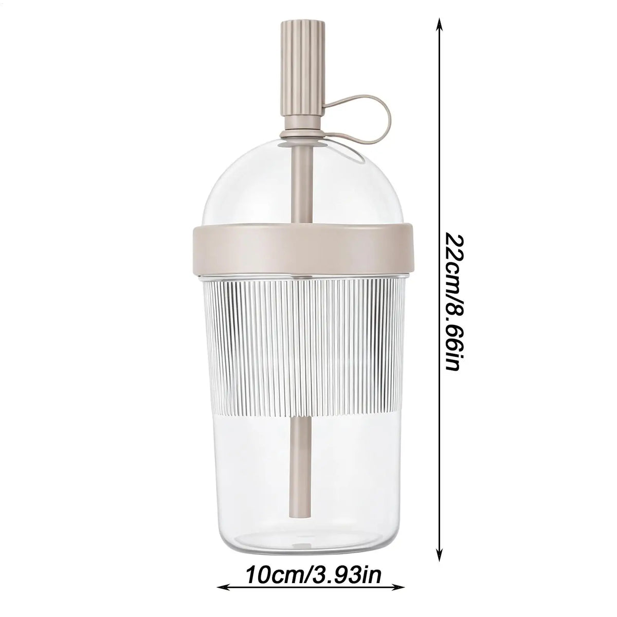 17 oz Reusable Coffee Tumbler with Lid & Straw