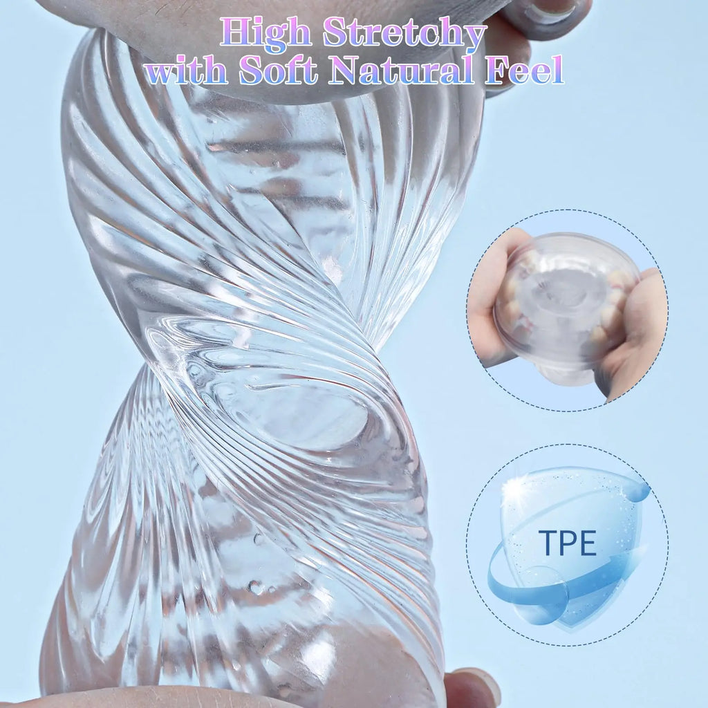 3D Spiral Texture Male Stroker Sleeve