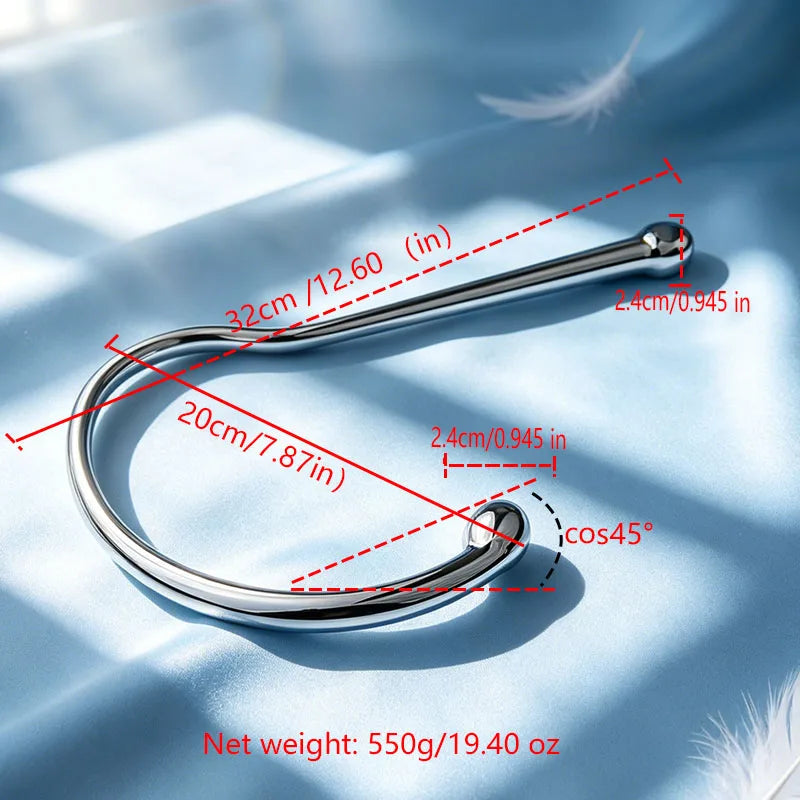 32cm Pharaoh’s Staff Metal Anal Hook & Plug