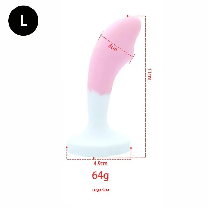 Silicone Anal Plug with Crystal Gem Base
