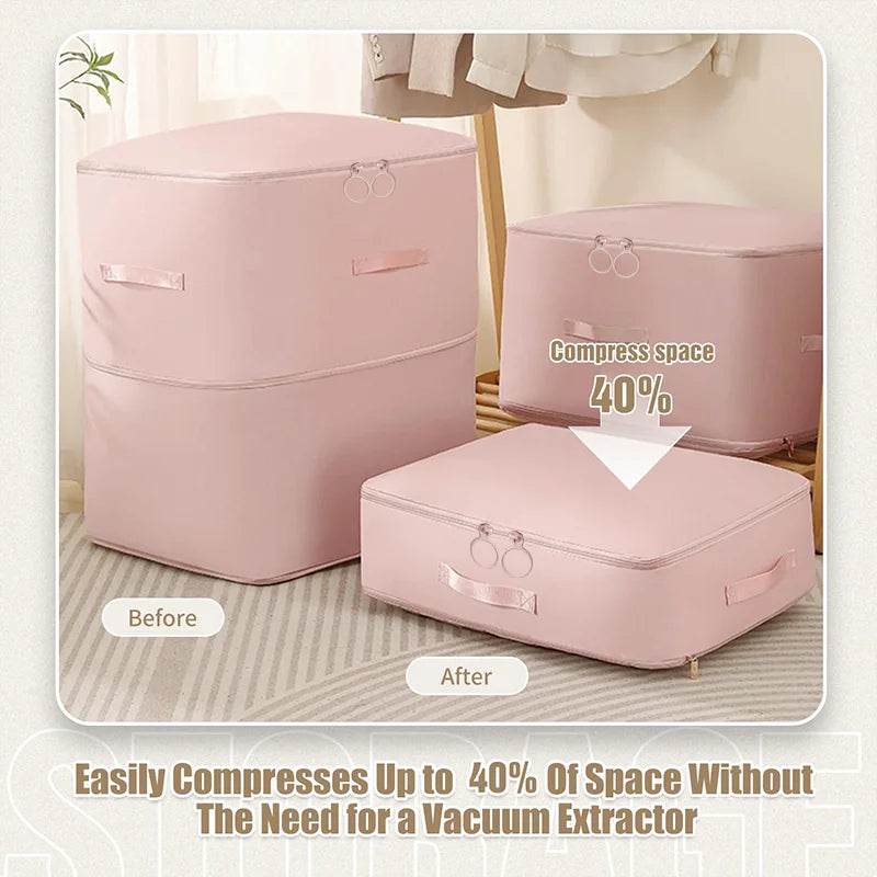 1 PC Ultra Space Saving Self Compression Organizer Upgrades Space Saver Vacuum Storage Bags for Comforter Clothing