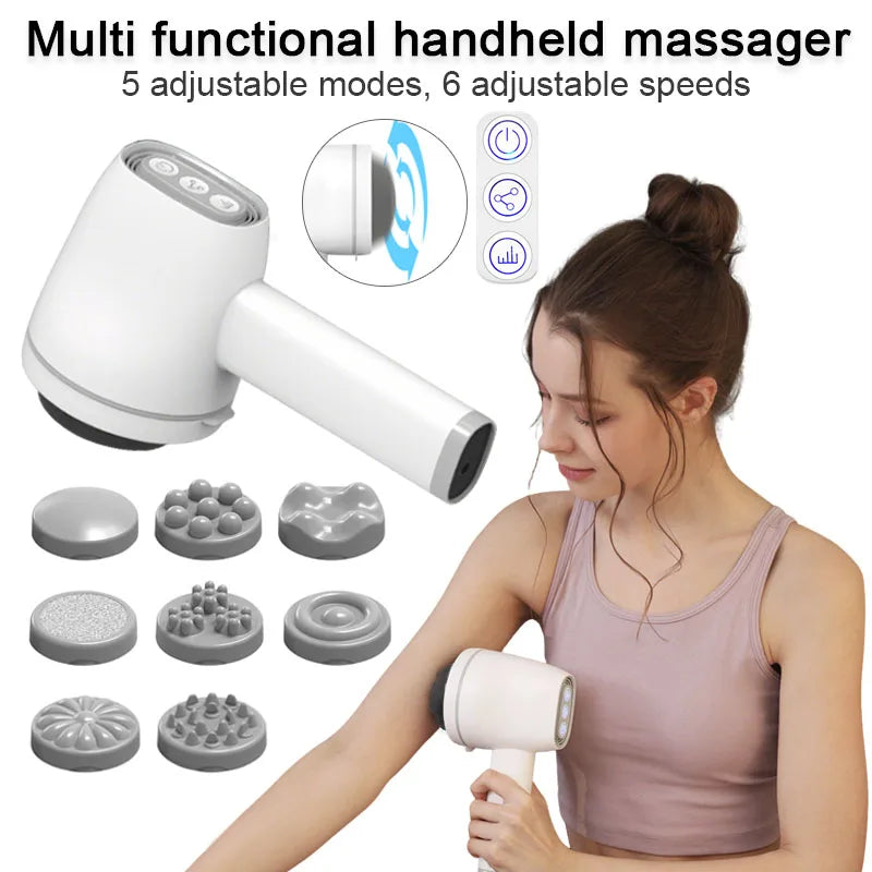 USB-Rechargeable Handheld High-Frequency Body Massager