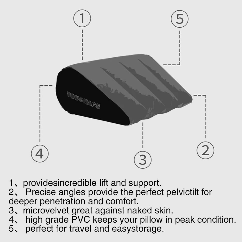 Inflatable Couple Positioning Wedge Pillow