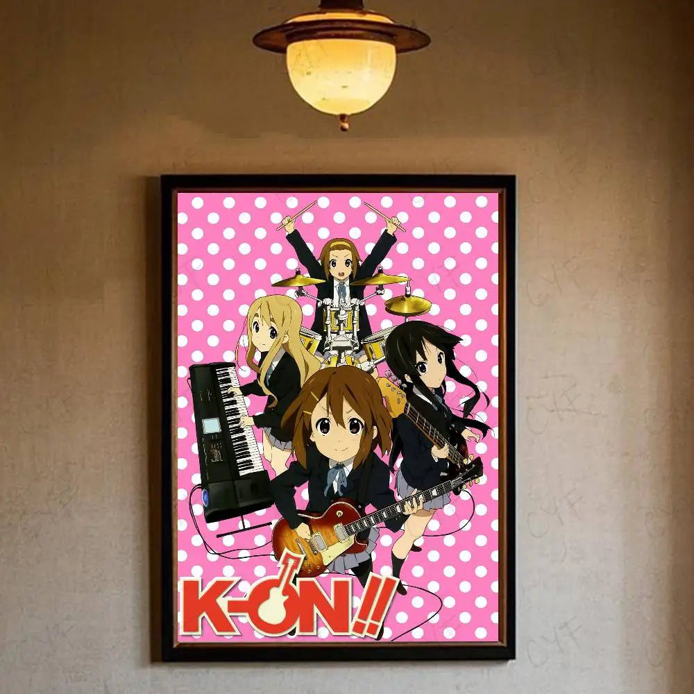 K-ON! Kawaii Girl Waterproof Wall Poster