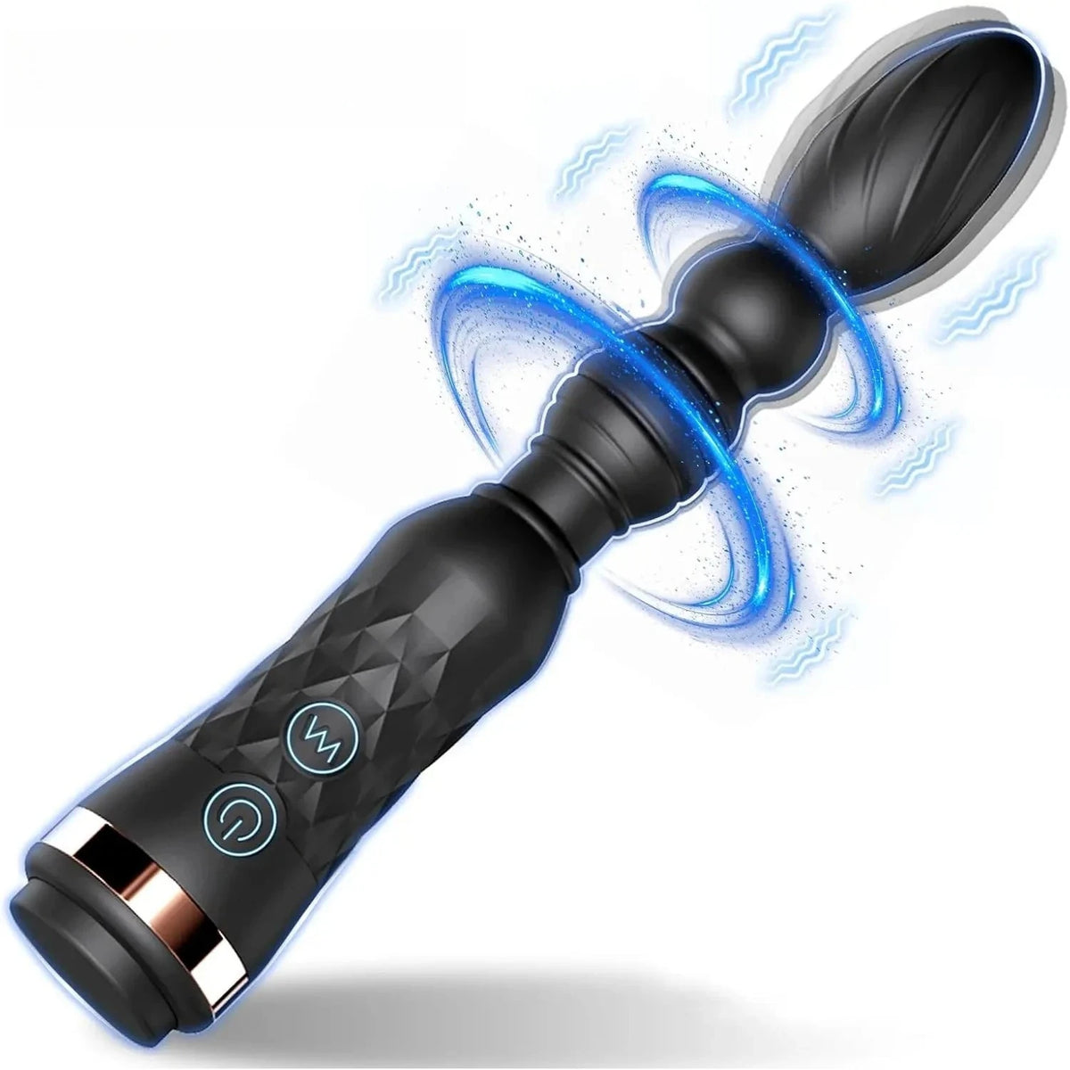 Waterproof Vibrating Silicone Anal Beads – 10 Modes