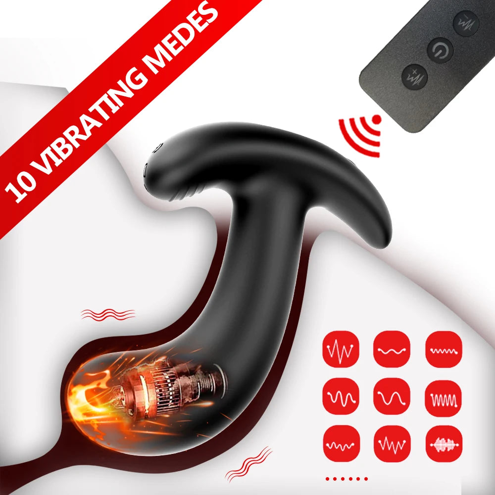 Wireless Remote Vibrating Anal Plug