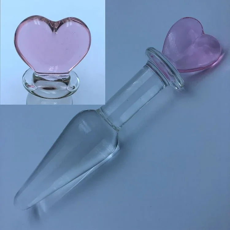 Crystal Glass Anal Bead & Plug