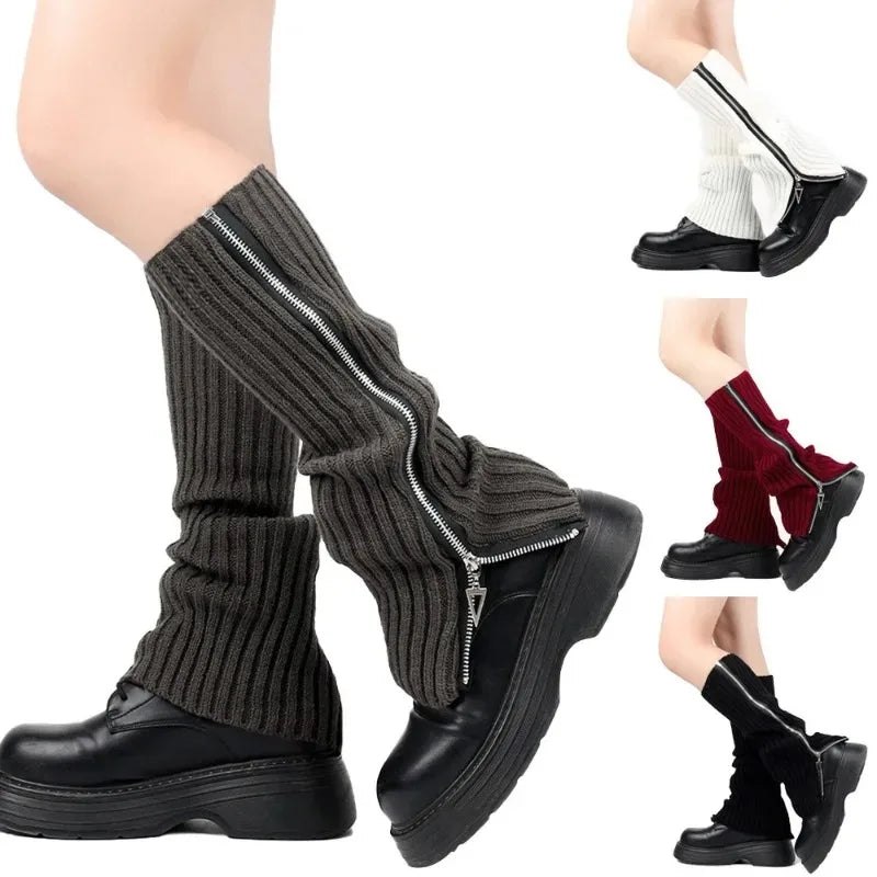 Striped Gothic Lolita Knit Leg Warmers