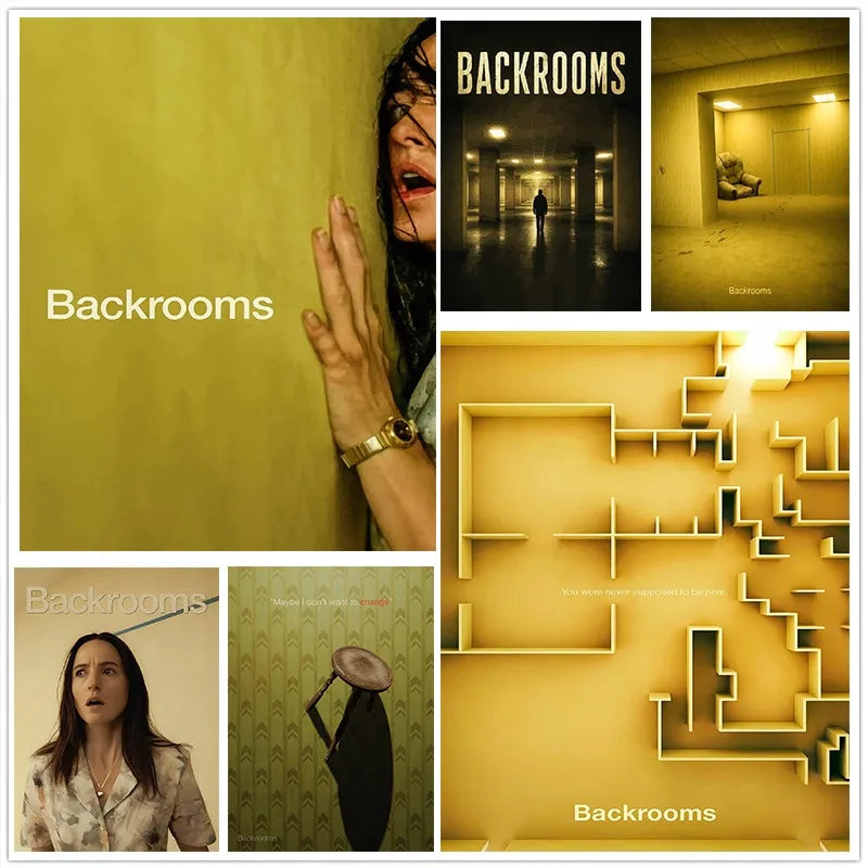 Backrooms Liminal Space Canvas Wall Poster