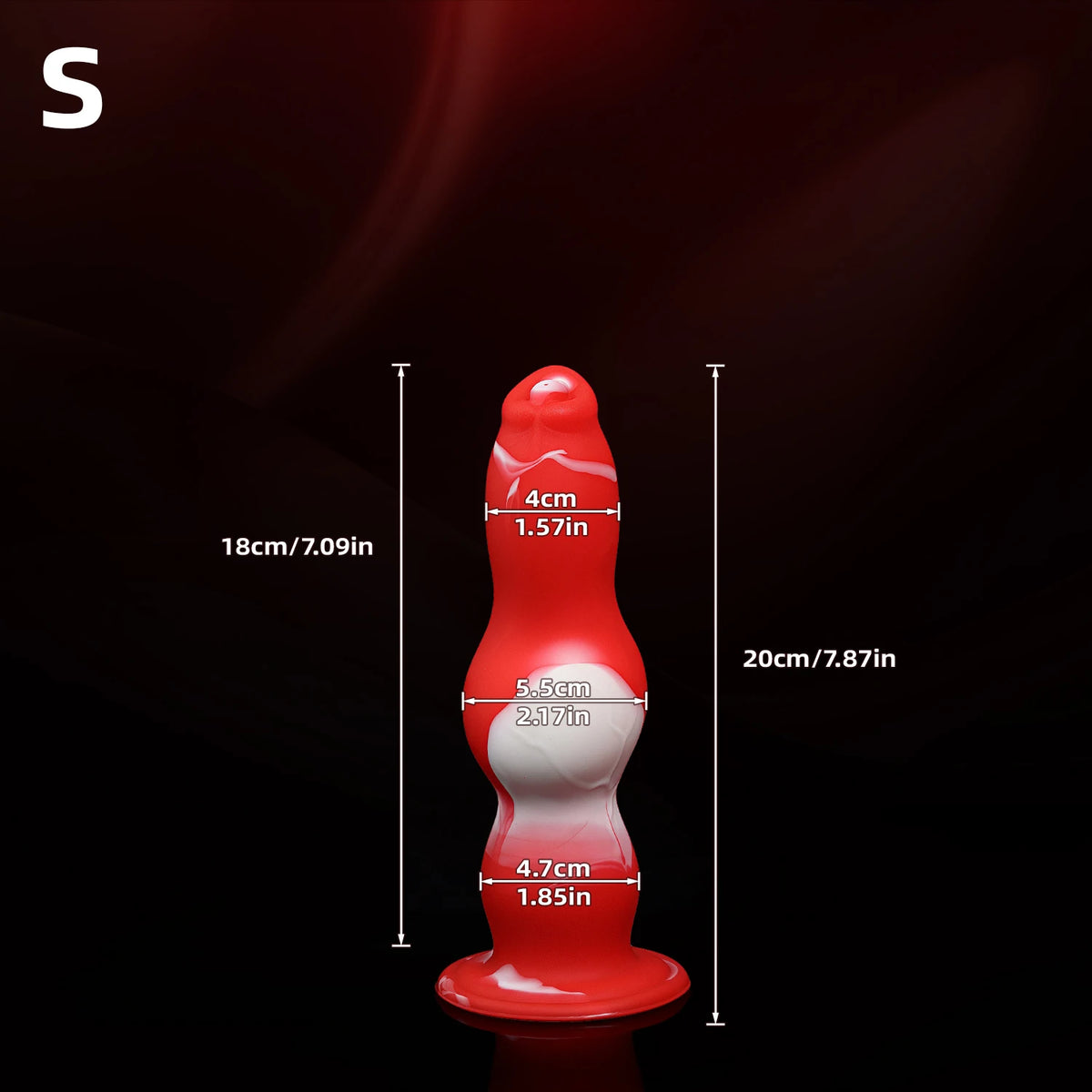 Soft Silicone Knotted Animal-Style Anal Dildo