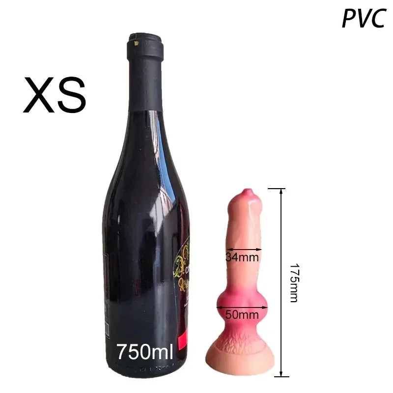 Realistic Dog Dildo Big Butt Anal Plug Vaginal Masturbation Adult Sex Toy Suitable For Male And Female Huge Monster Horses Penis