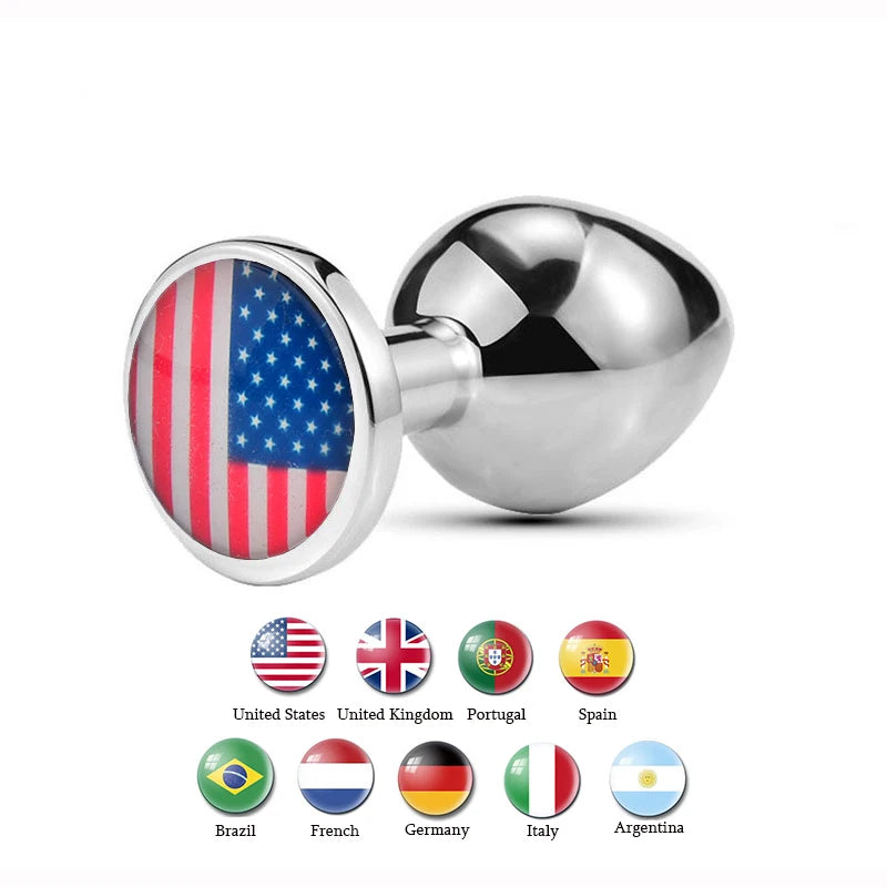 Waterproof Stainless Steel Jewelry Anal Plug