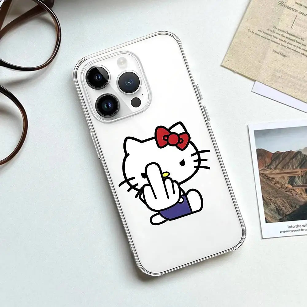 Hello Kitty Transparent Soft iPhone Case