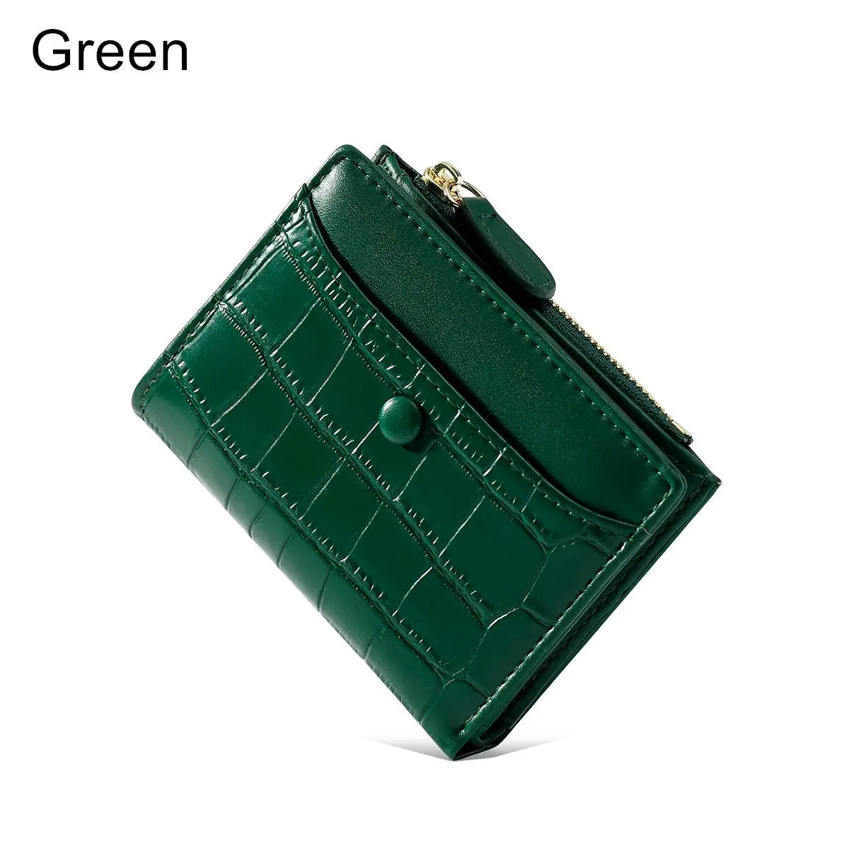 Women's Stone-Pattern Multi-Card Short Wallet