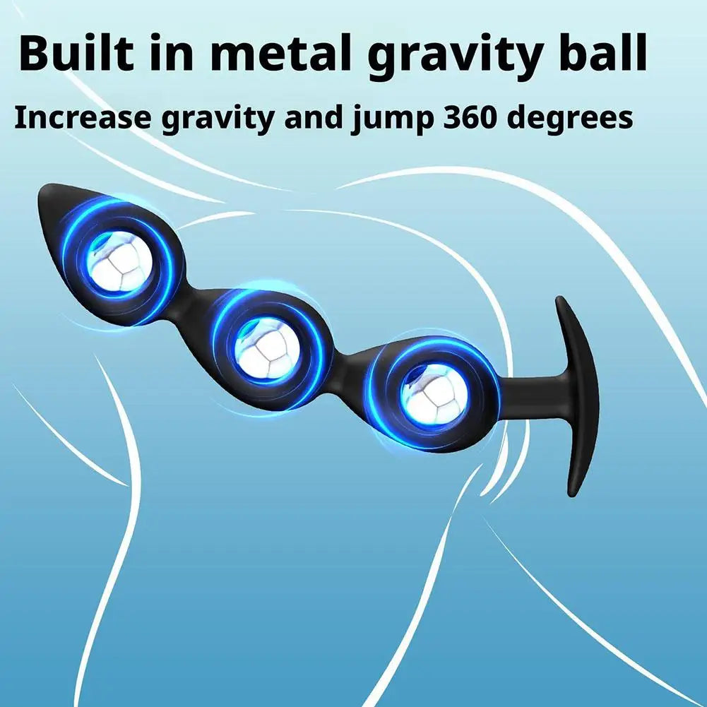 Wearable Anal Plug with Internal Steel Balls