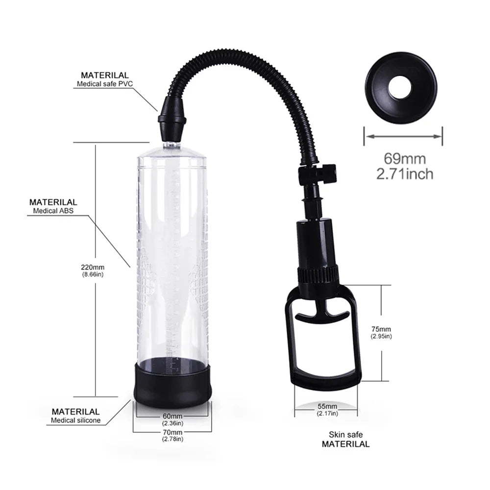 Manual Vacuum Pump for Men