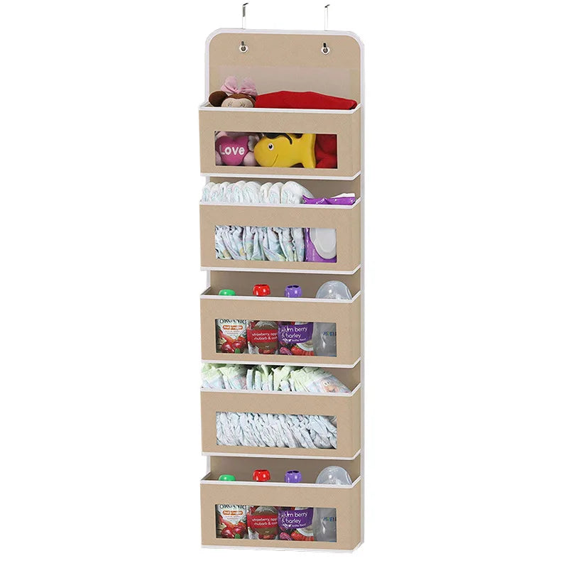 5-Shelf Over-Door Hanging Storage Organizer