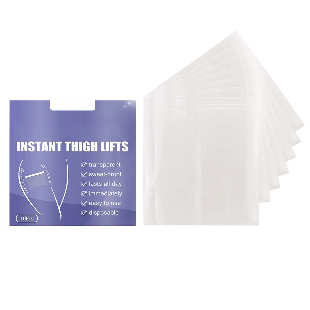 10pc Thigh Contouring Lifting Tape Leg Lifting Tape Transparent For Sagging Skin On The Legs Body Ultra Thin Inner Stic