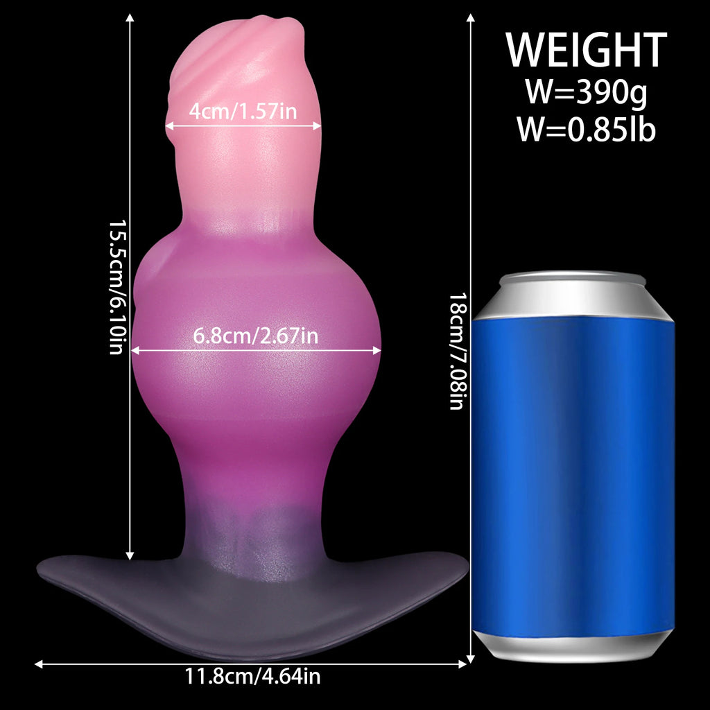 Wearable Large-Knot Anal Plug