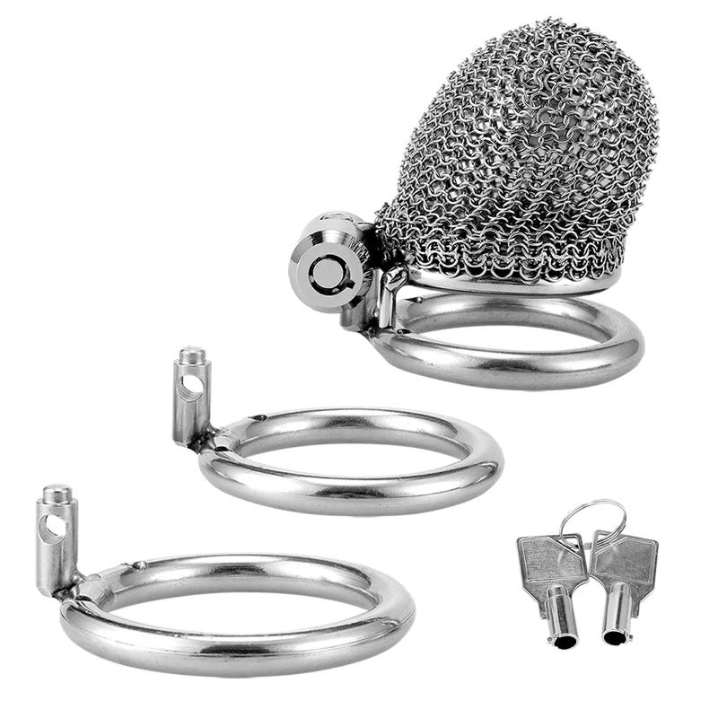Mesh Stainless Steel Chastity Cage
