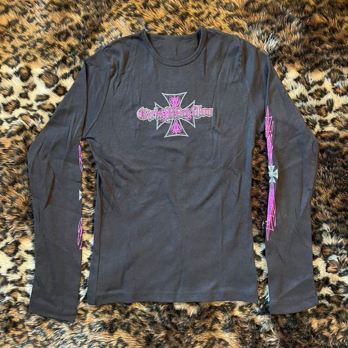 Star Girl Y2K Long-Sleeve Crop Top