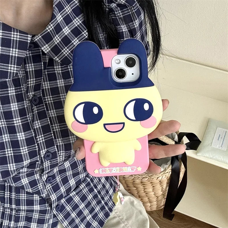 Kawaii Carton Rabbit Phone Case For iPhone 16 Pro 15 14 13 Pro Max Cover Silicone Shockproof Cases 15 ProMax 16Pro Cute Funda 14