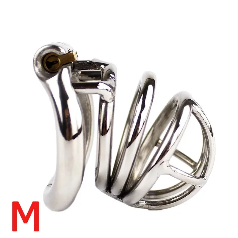 Stainless Steel Locking Chastity Cage