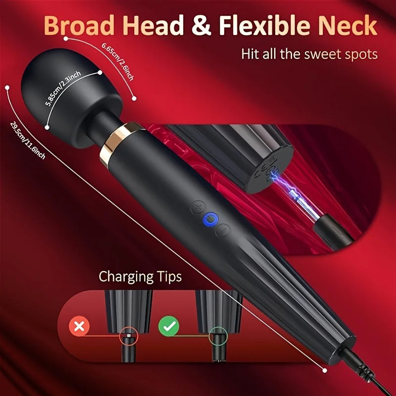 Wand Massager – 5 Vibration Modes/3 Speeds