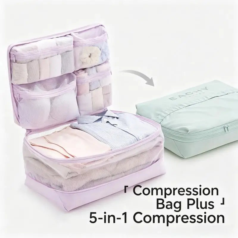 5-in-1 Compression Packing Cube Organizer