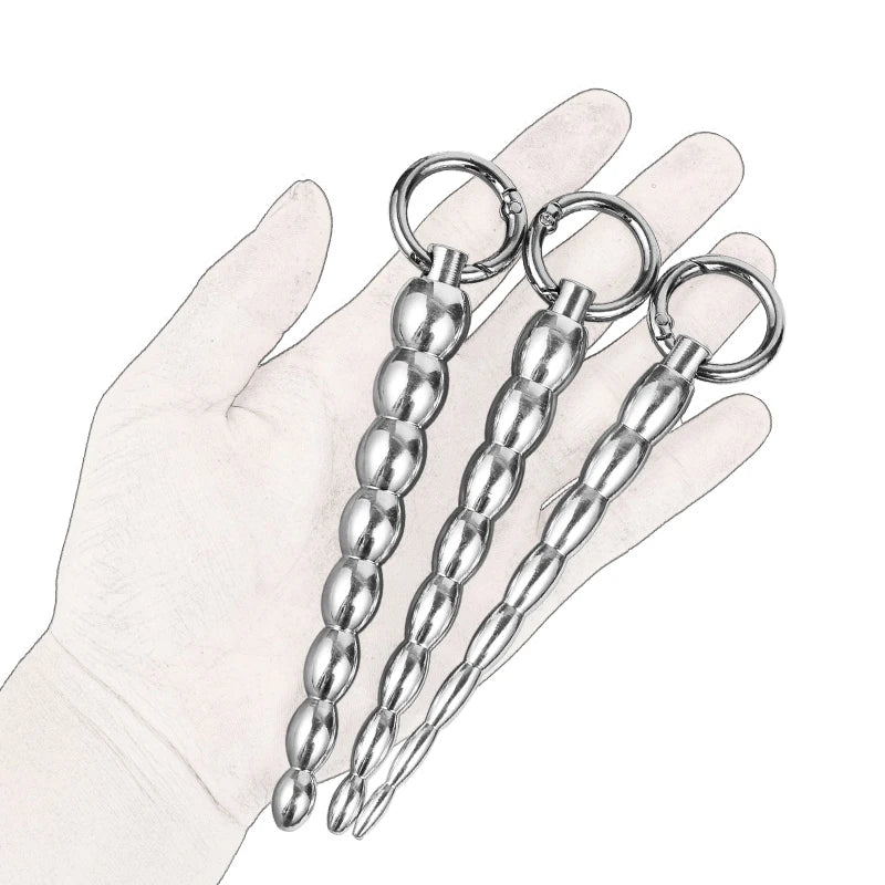 Stainless Steel Beaded Urethral Sound