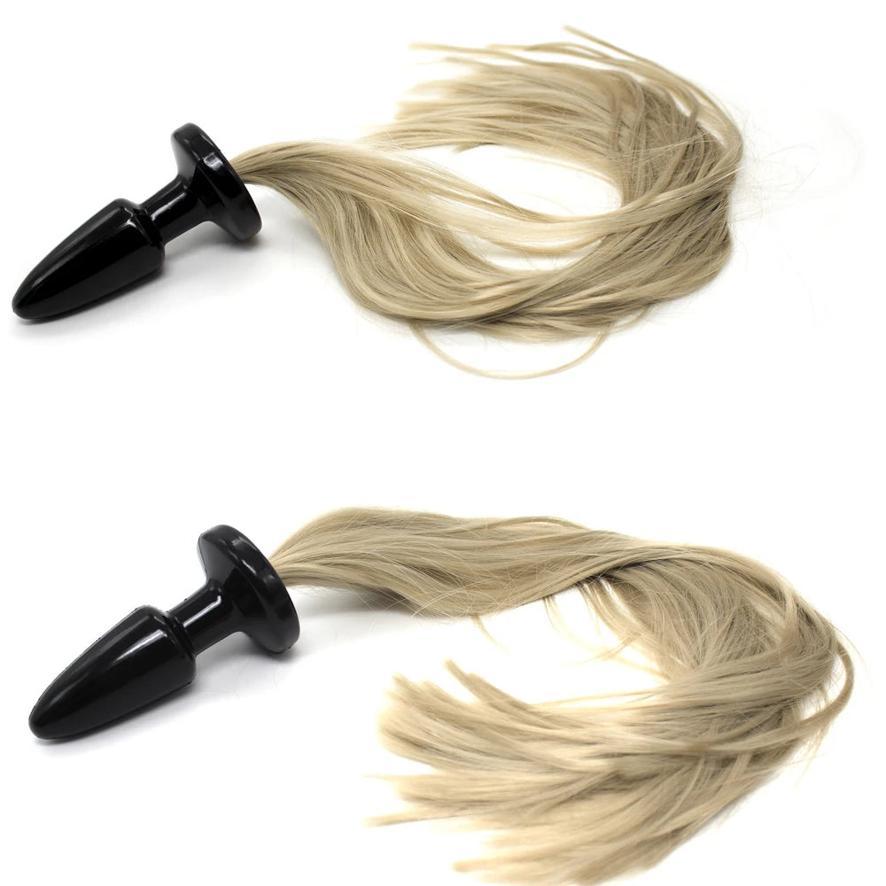 Blonde Ponytail Anal Plug