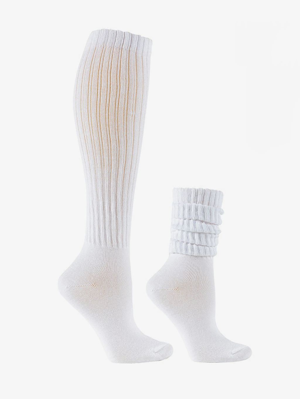 Women's thigh socks, solid color knee length socks, simple, colorful, versatile, breathable