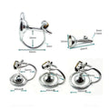 Stainless Steel Chastity Cage with Scrotum Lock