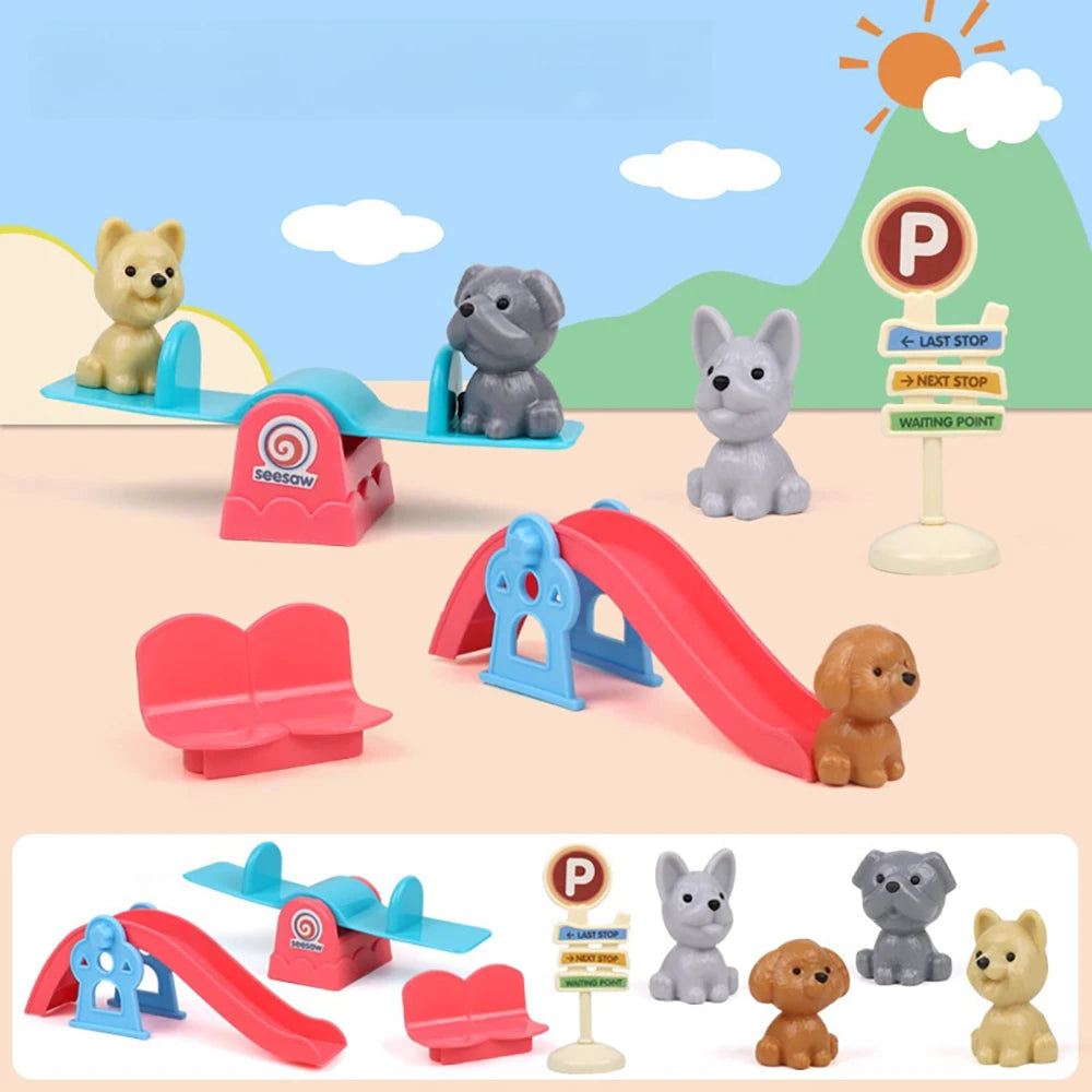 Dog Basket & Puppy Doll Pretend-Play Set