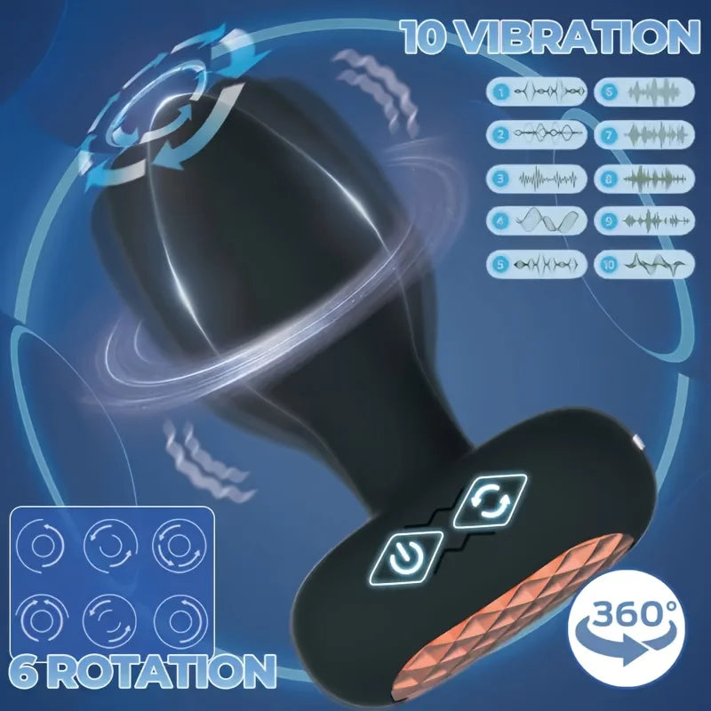 USB-Rechargeable Wireless Remote Vibrating Anal Plug