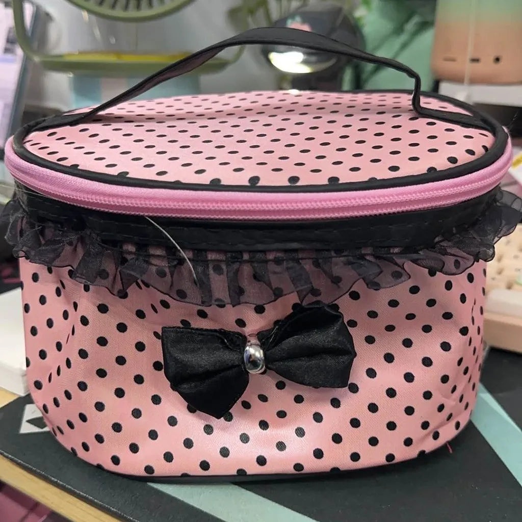 Bow Lace Makeup Bag
