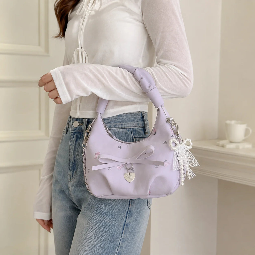 Floral Bow Mini Shoulder Bag