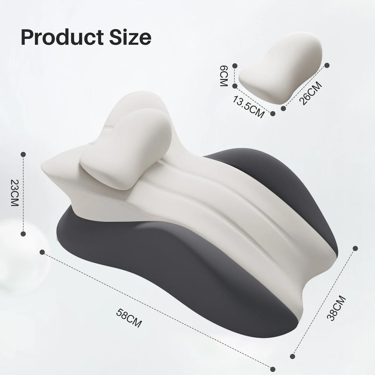 Multi-Position Memory Foam Wedge Pillow with Removable Cover