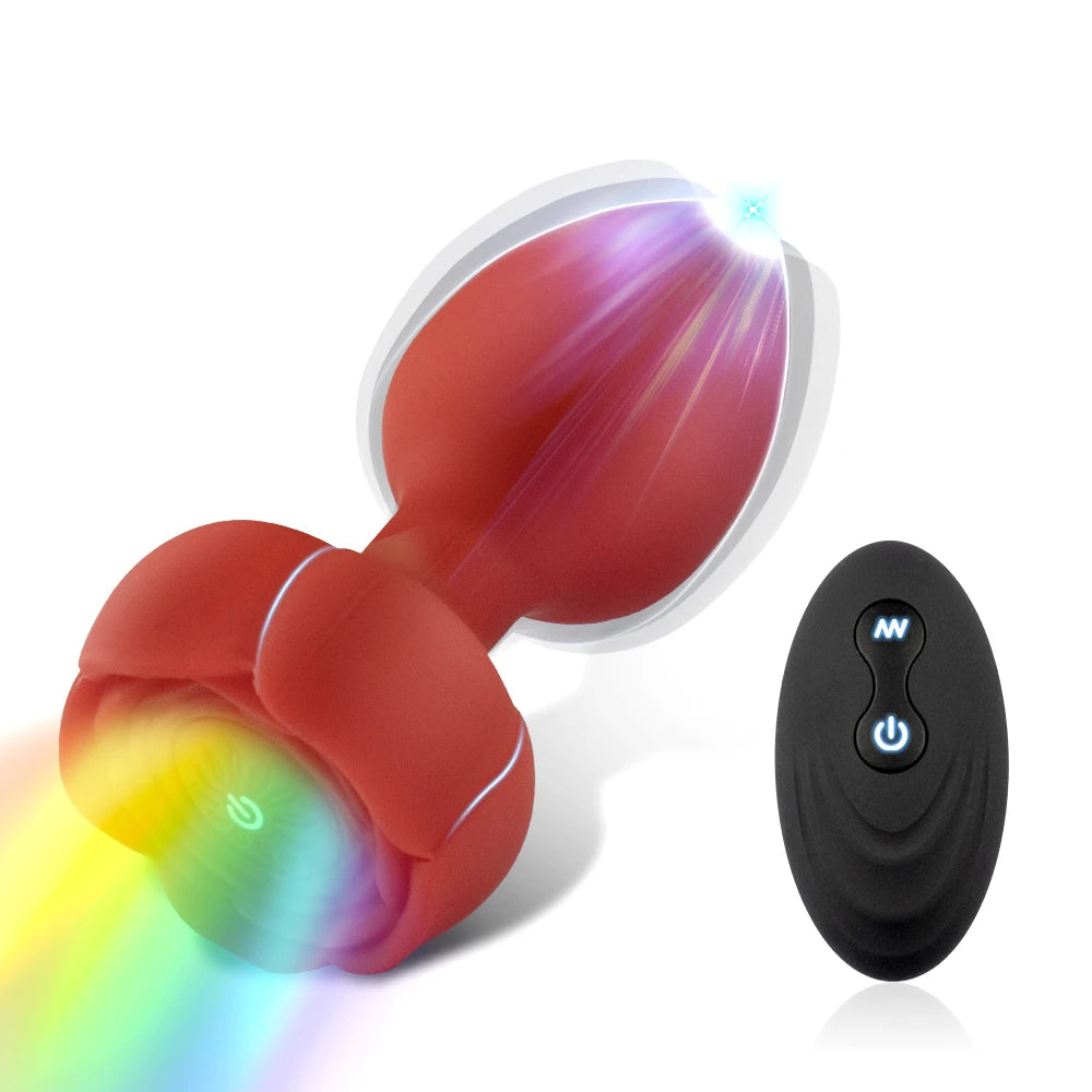 Wireless Remote Vibrating Anal Plug Set