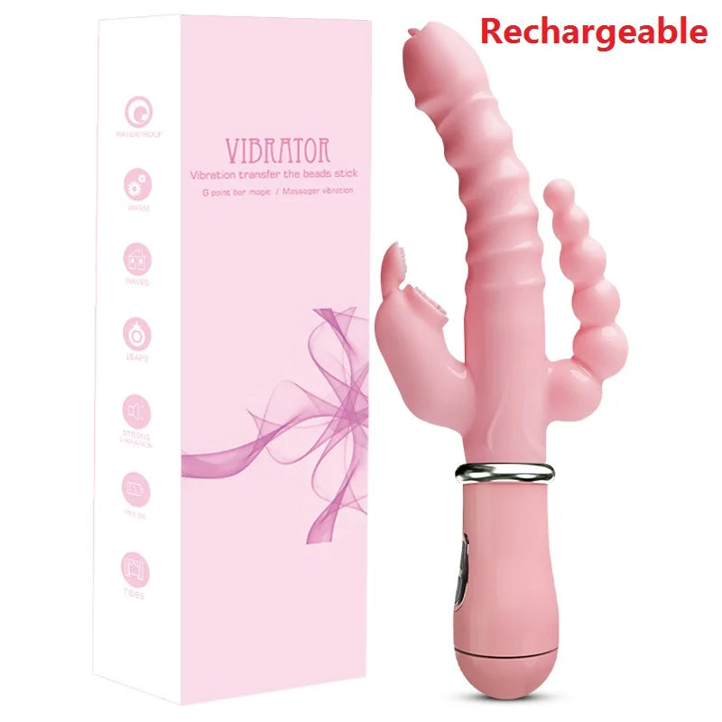 Rabbit Vibrator with Clitoral Suction