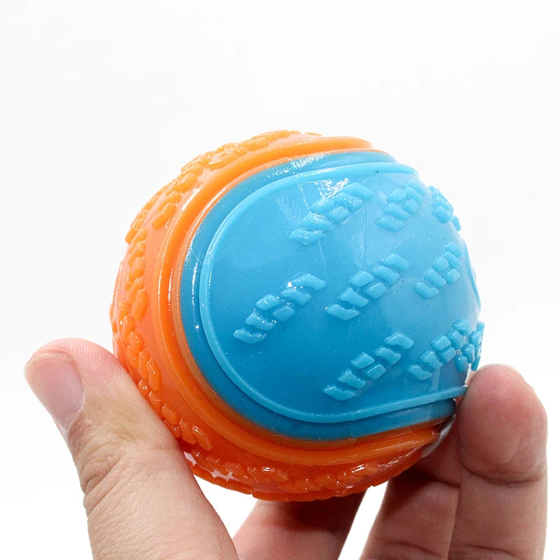 Squeaky TPR Dog Ball for Chewing & Teeth Cleaning