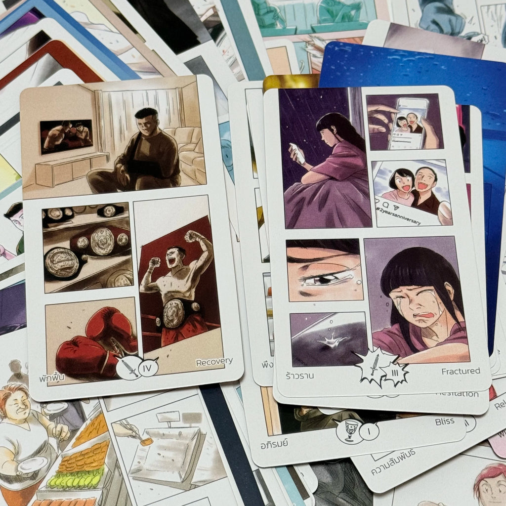 Manga Tarot Cards 78pcs Modern Storytelling Through Stunning Manga Style Illustrations