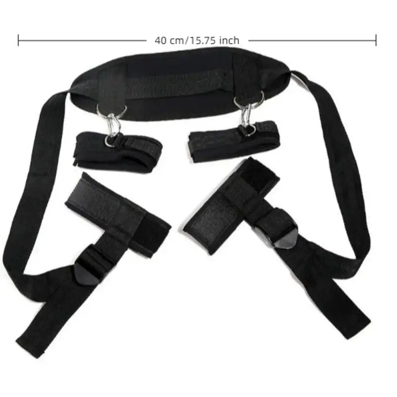 BDSM Bed Restraint Set with Hand & Leg Cuffs