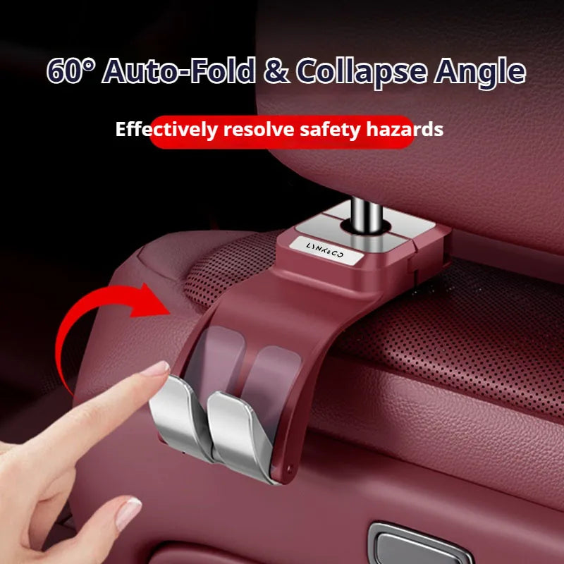 Car Interior Hanging Storage Hook Clips Organizer For LYNK&CO LYNK CO 01 03 05 06 09 2024 2025 2026 Auto Interior Accessories